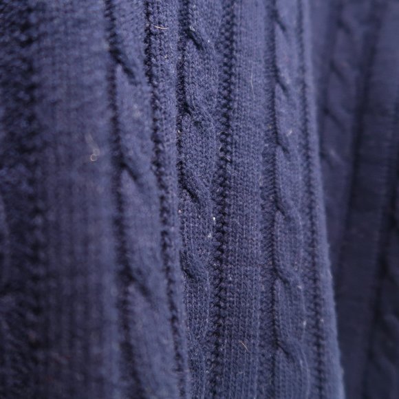 JCPenney Sweater Vintage Mens Knit Top Fair Isle Retro Crewneck Blue White M - Picture 4 of 14